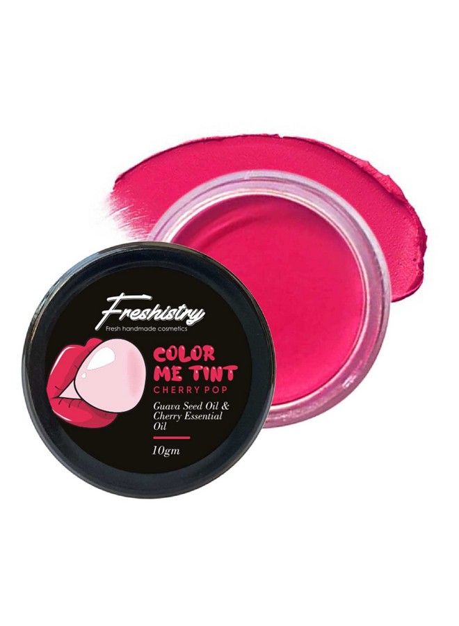 Freshistry Bubblegum Lip And Cheek Tint ; Cherry & Guava Enriched With Vitamin C ; Lip And Cheek Tint For Women ; 10Gm Mattle Finish