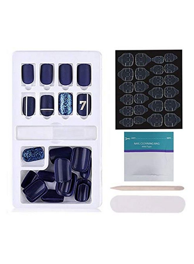Press On Gel Nails 30 Pcs With Adhesive Double Sided Jelly Nail Glue Nail Filer Mb658_02