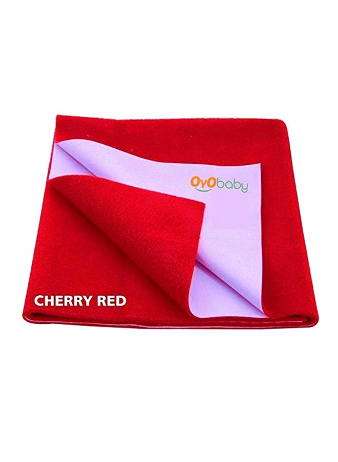 OYO Baby Waterproof Bed Protector for Just Born Babies, Small, Red (70 cm x 50 cm)