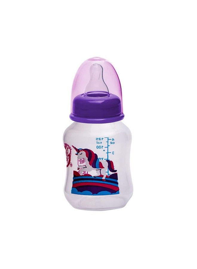 Belle Bpa Free Regular Neck Baby Feeding Bottle (Purple 125 Ml)