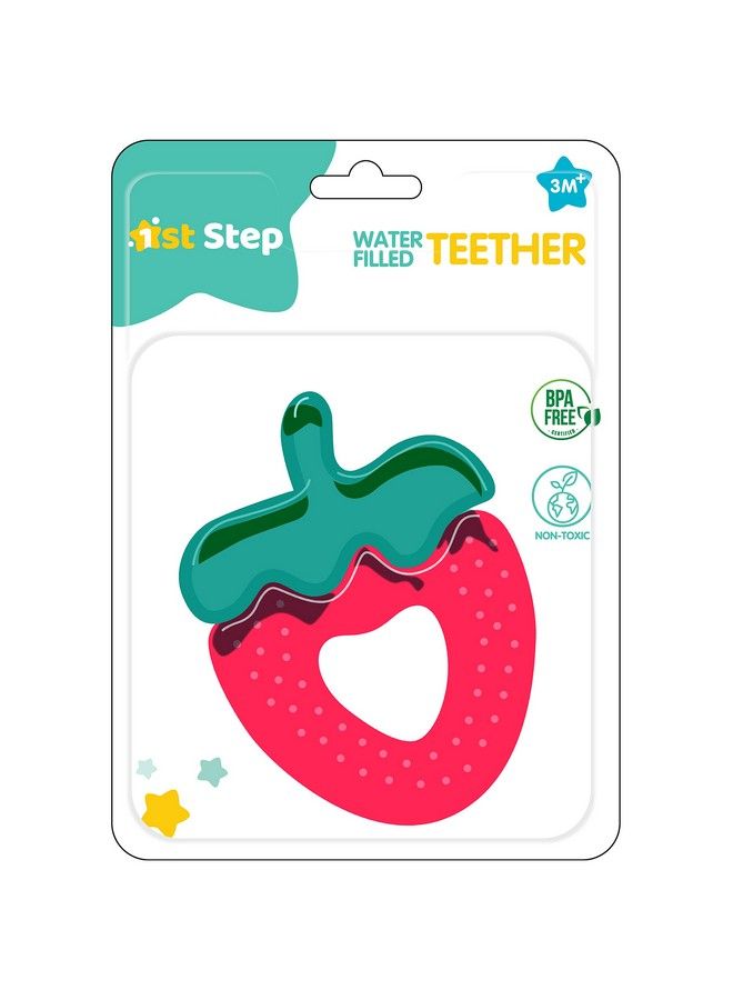 Bpa Free Fruit Shaped Water Filled Teether (Strawberry)