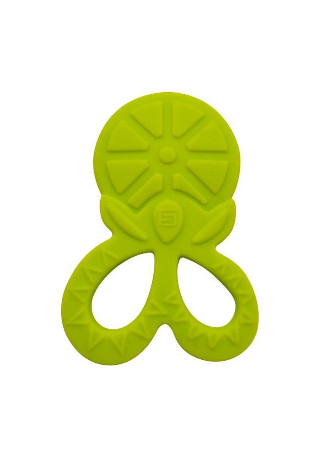 100% Bpa Free Soft Silicone Baby Teether For 3 To 6 Babies (Tylo Green)
