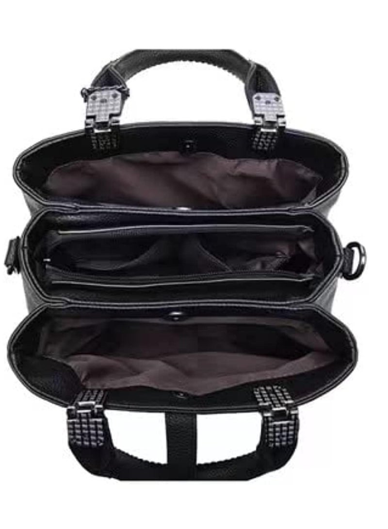 Women Leather Handbag Designer Top Handle Satchel Shoulder Tote Bags Crossbody Purses