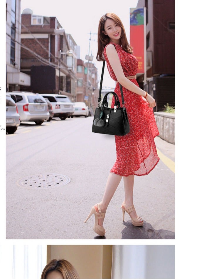 Women Leather Handbag Designer Top Handle Satchel Shoulder Tote Bags Crossbody Purses