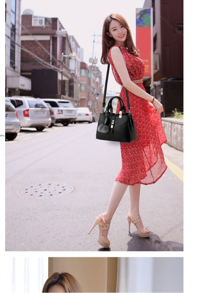 Women Leather Handbag Designer Top Handle Satchel Shoulder Tote Bags Crossbody Purses