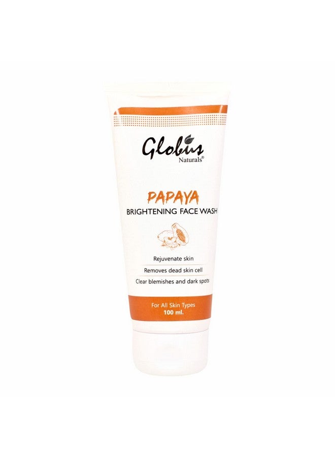 Globus Naturals Purifying Papaya Face Wash For Tan Removal & Pigmentation 100 Ml