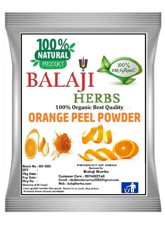Orange Peel Powder For Skin Whitening And As A Toner (100G)