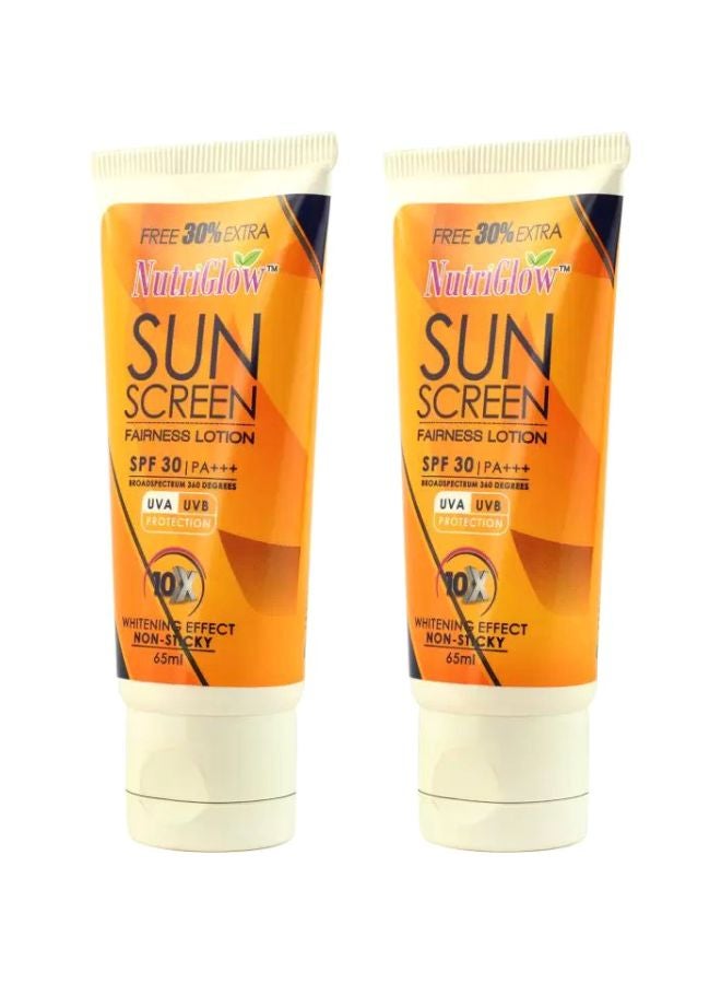 Pack Of 2 Sunscreen Fairness Lotion SPF 30 65ml