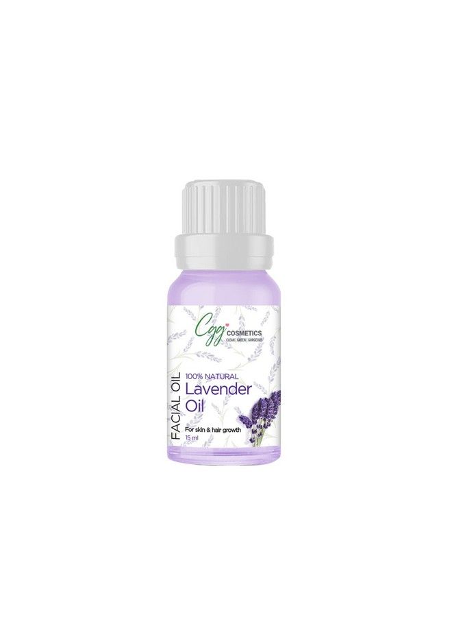 Lavender Facial Essential Oil For Hair Growth Skin Inflammation With 100% Natural Lavender 15Ml