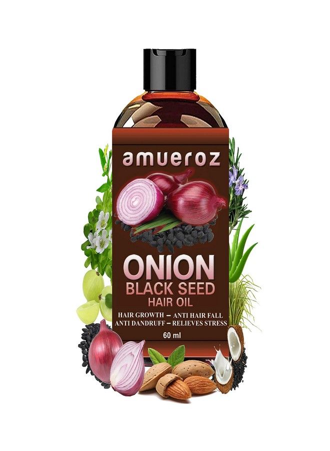 Onion Black Seed Hair Oil For Hair Growth Anti Hair Loss & Anti Dandruff 60 Ml