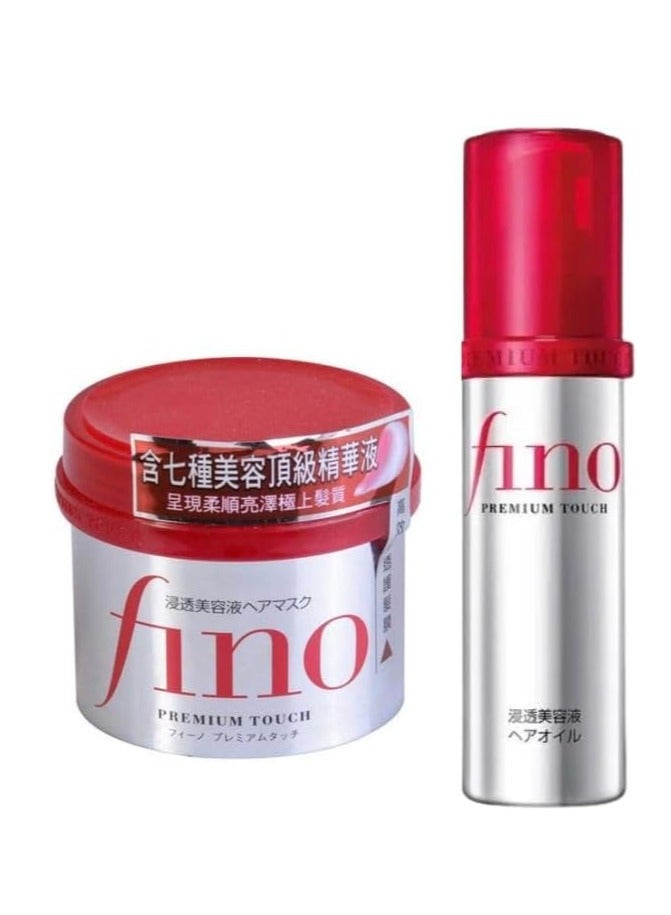 FINO Hair Serum and hair Mask Treatment - Duo Power for Stronger and healthy Hair- Best for damage and hair fall problem