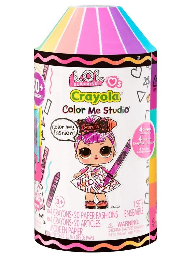 Lol Surprise Loves Crayola Color Me Studio With Collectible Doll Over 30 Surprises Paper Dresses Crayon Dolls Art Studio Packaging Crayon Capsule Packaging Limited Edition Doll 3+