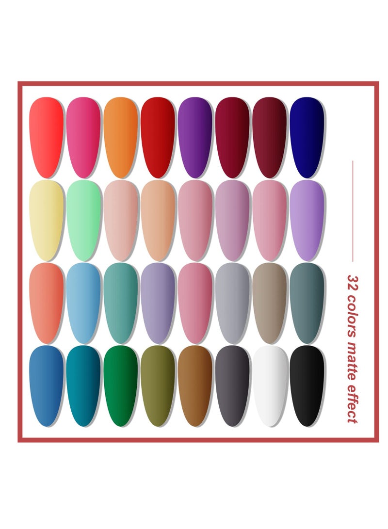 JODSONE Gel Nail Polish Kit with U V Light 32 Colors Gel Polish Nail Kit Soak Off Gel Nail Set Manicure Tools Nail Gel Kit Gifts for Women