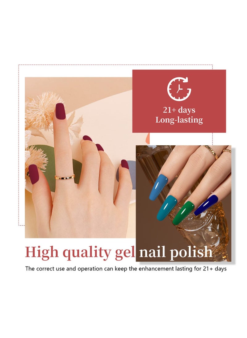 JODSONE Gel Nail Polish Kit with U V Light 32 Colors Gel Polish Nail Kit Soak Off Gel Nail Set Manicure Tools Nail Gel Kit Gifts for Women