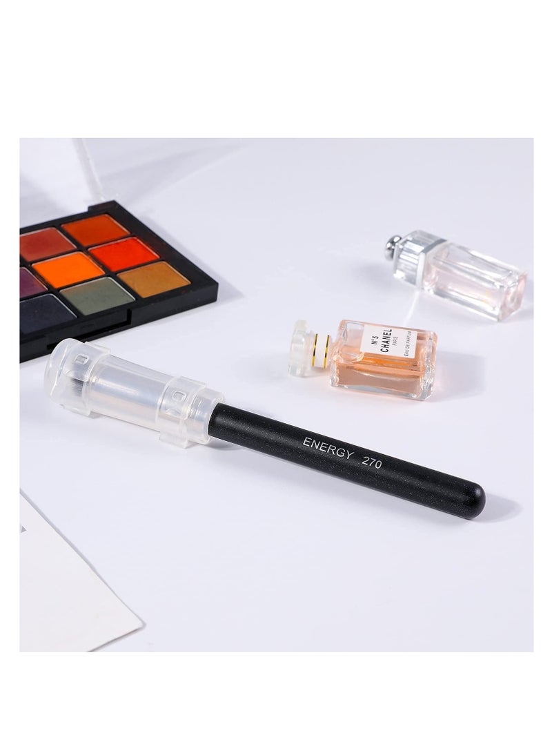 ENERGY Concealer Brush Under Eye Mini Angled Flat Top Kabuki Nose Contour Brush for Concealing Blending Setting Buffing with Powder Liquid Cream Cosmetic Pro Small Makeup Foundation brushes 270