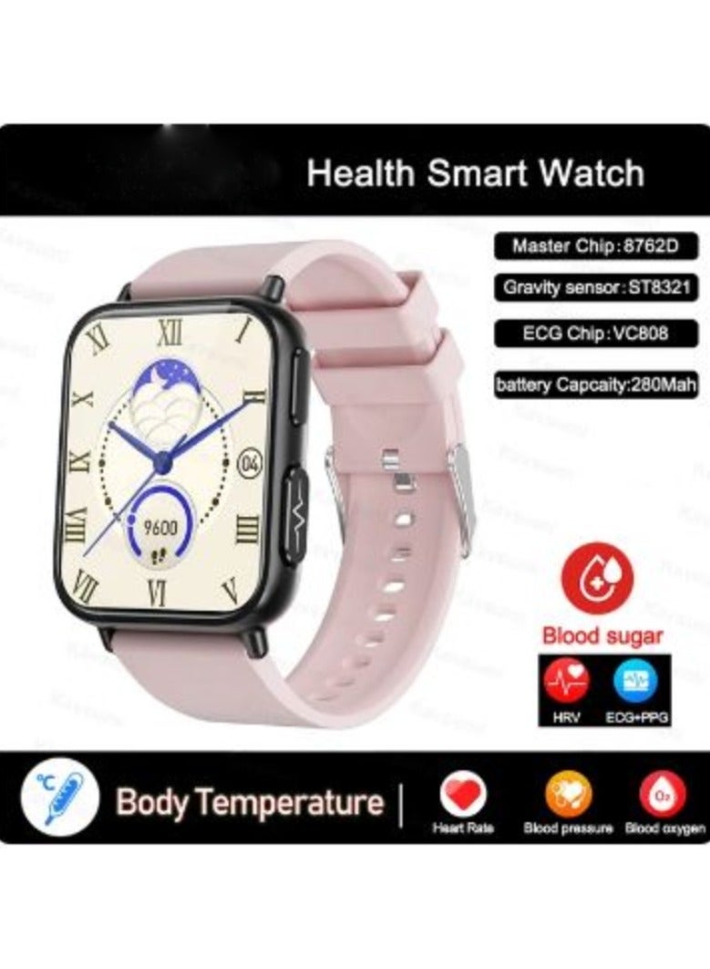 Accurate Measure Blood Sugar Smart Watch Men ECG+PPG Heart Rate Blood Oxygen Health Smartwatch Women Sport Watches