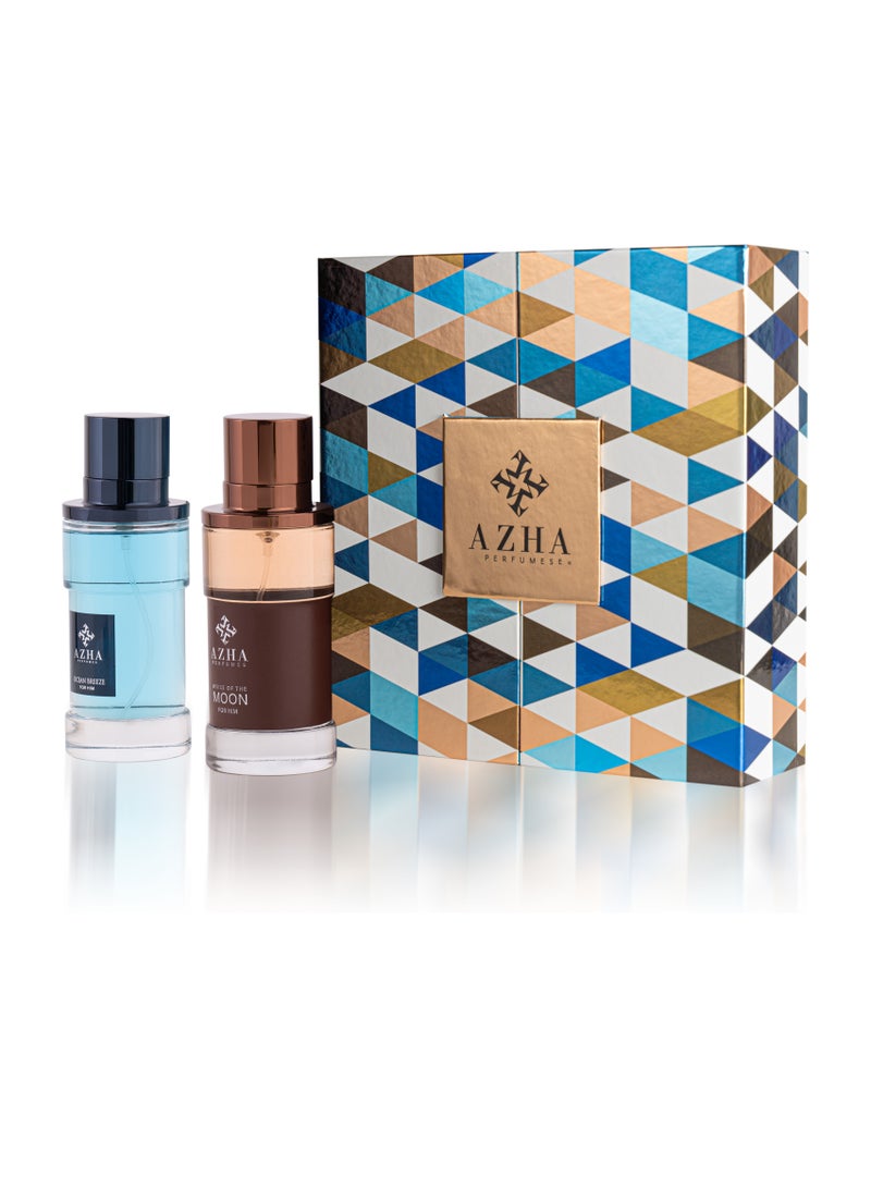 Azha Perfumes - 2Pc Gift Set, Ashes of the Moon & Ocean Breeze EDP 100ml