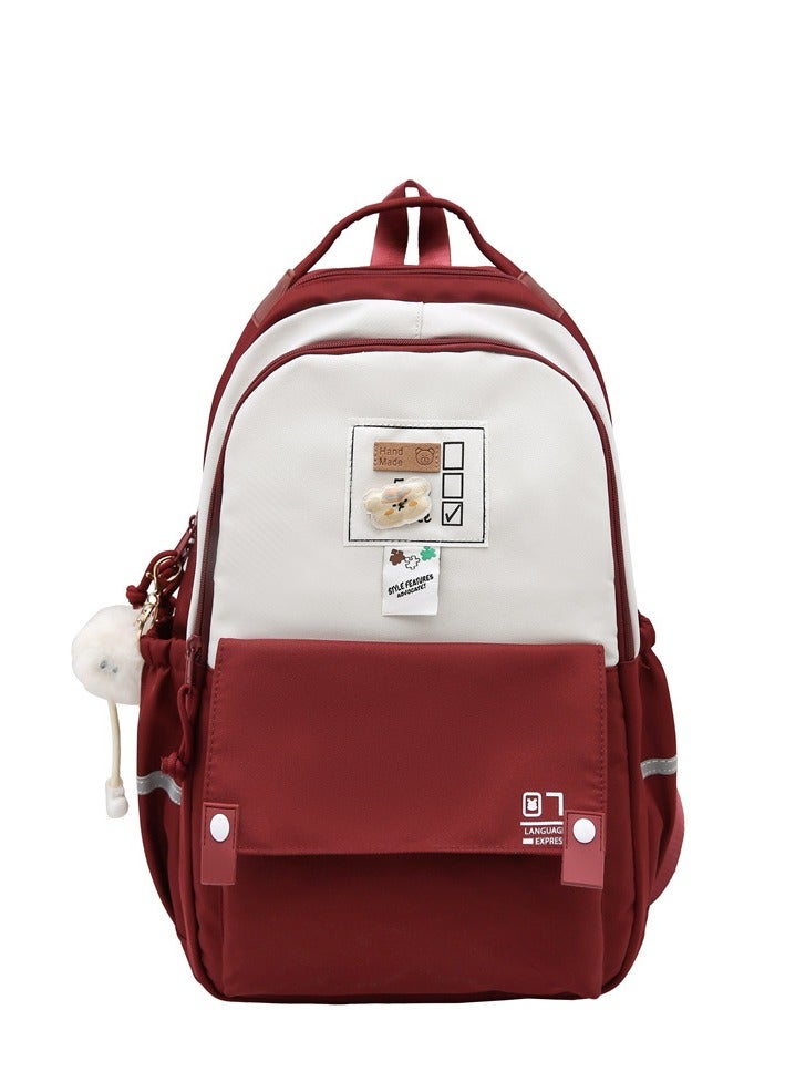 ins style Korean version of campus junior high school backpack