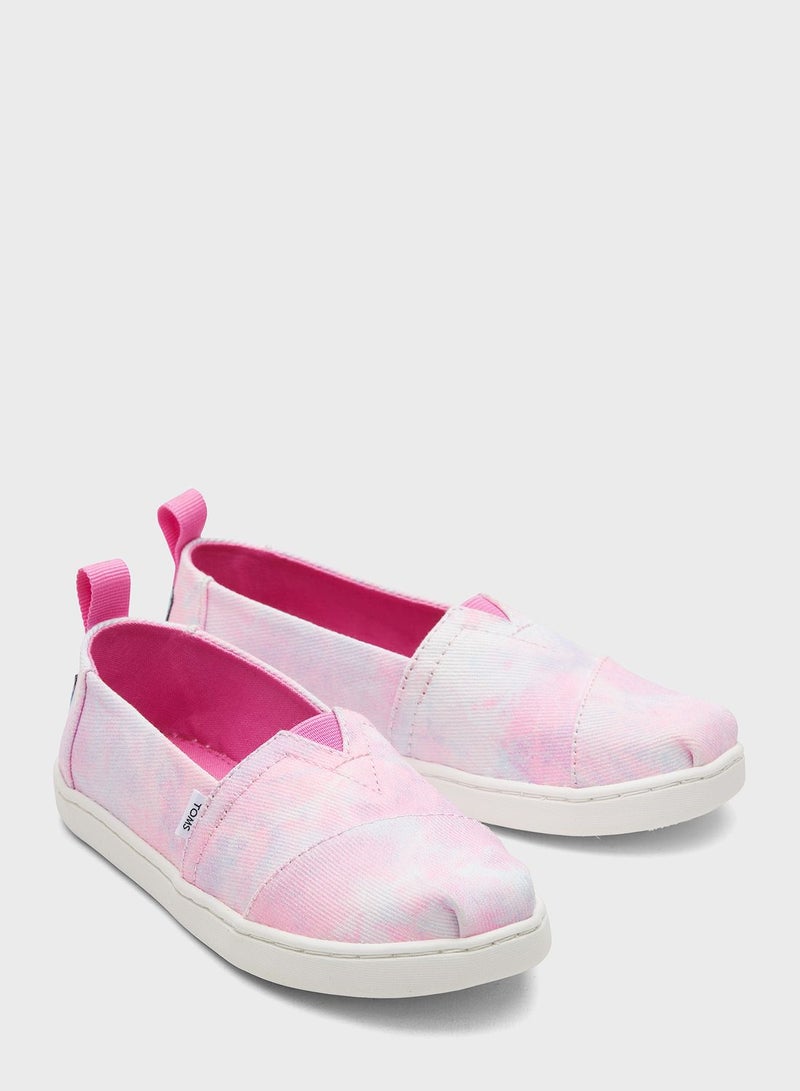 Youth Tie Dye Slip Ons