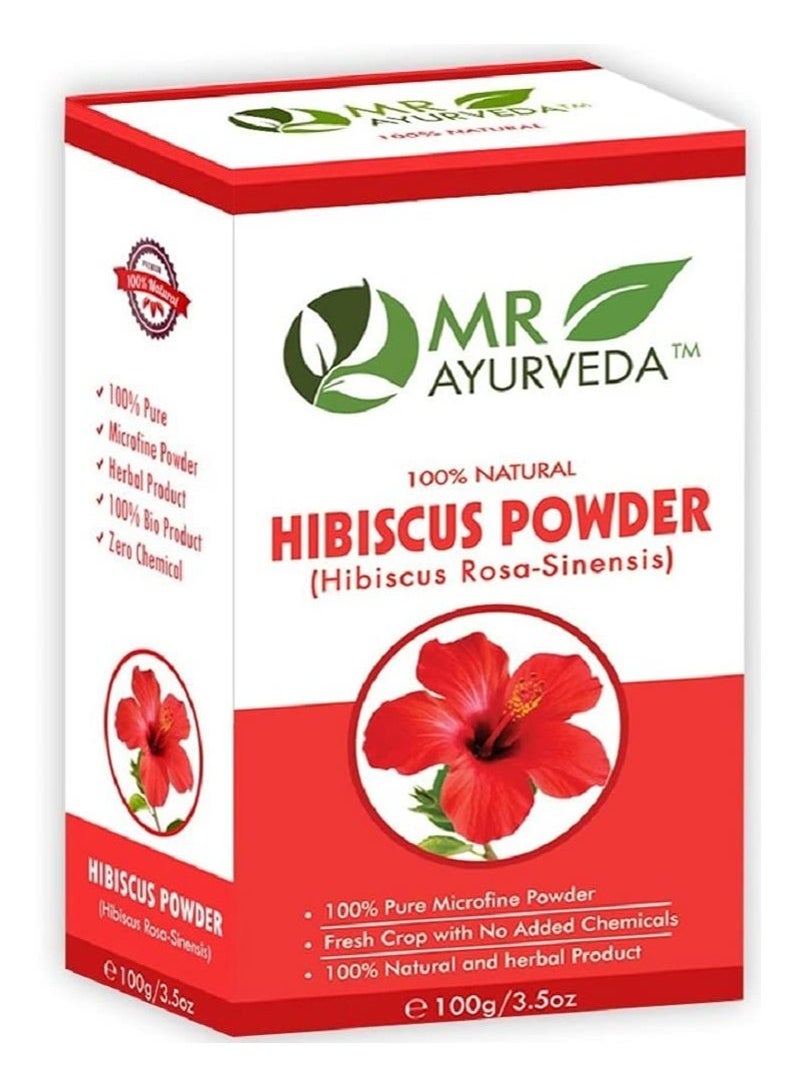 100% Pure Hibiscus Powder Organic Hibiscus Powder for Hair Hibiscus Powder for Face Hibiscus Powder for Skin 100 Grams