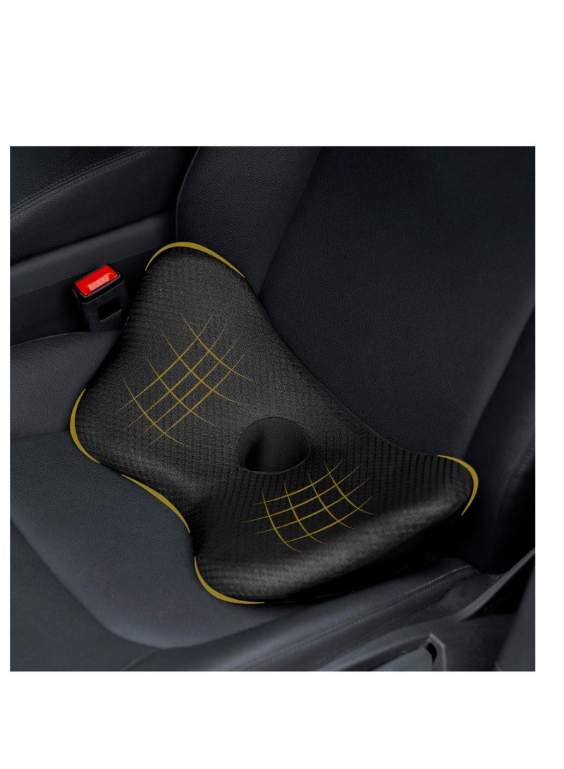 Wedge Car Seat Cushion, Memory Foam Car Cushions for Driving, for Driving, Sciatica & Lower Back Pain Relief, Adults Seat Cushion for Car Seat Driver,Truck,Office Chair (Balck)