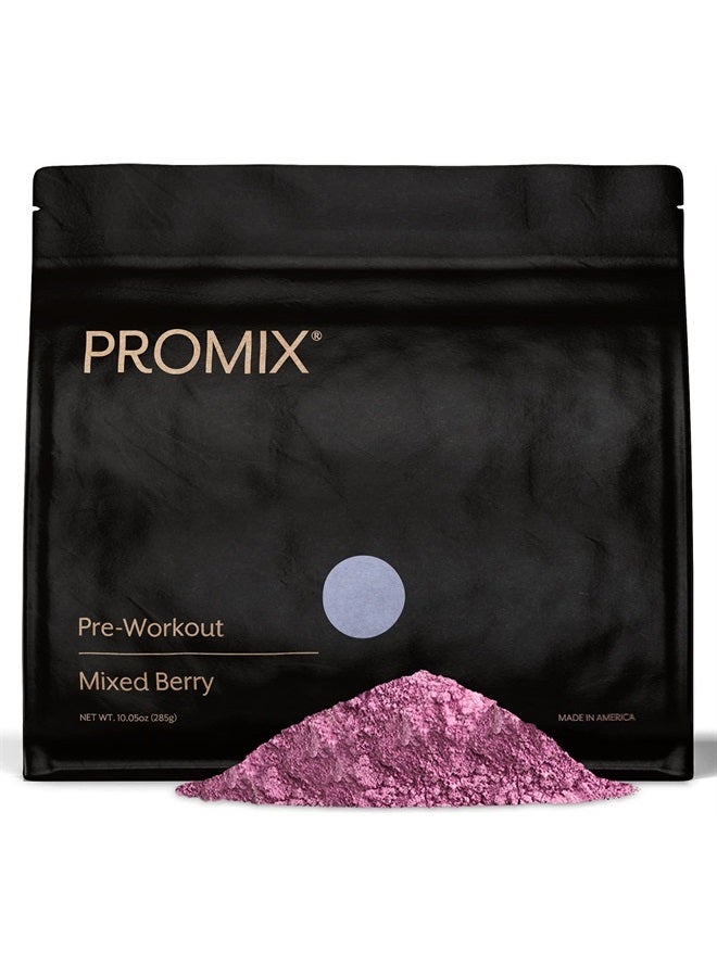 Promix Pre-Workout Powder, Mixed Berry - Maximize Focus & Performance - Helps Muscle Gain, Endurance & Enhanced Energy - Vitamin B12, Caffeine, Beta-Alanine & L-Tyrsosine - Gluten & Dairy-Free