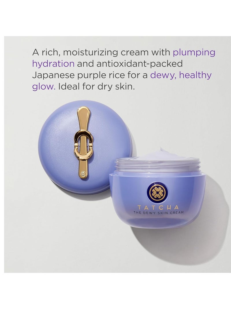 TATCHA The Dewy Skin Cream | Rich Face Cream to Hydrate, Plump and Protect Dry and Combo Skin, 50 ml | 1.7 oz