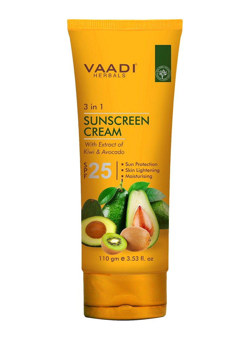 Kiwi And Avocado Extract Sunscreen Cream 110grams