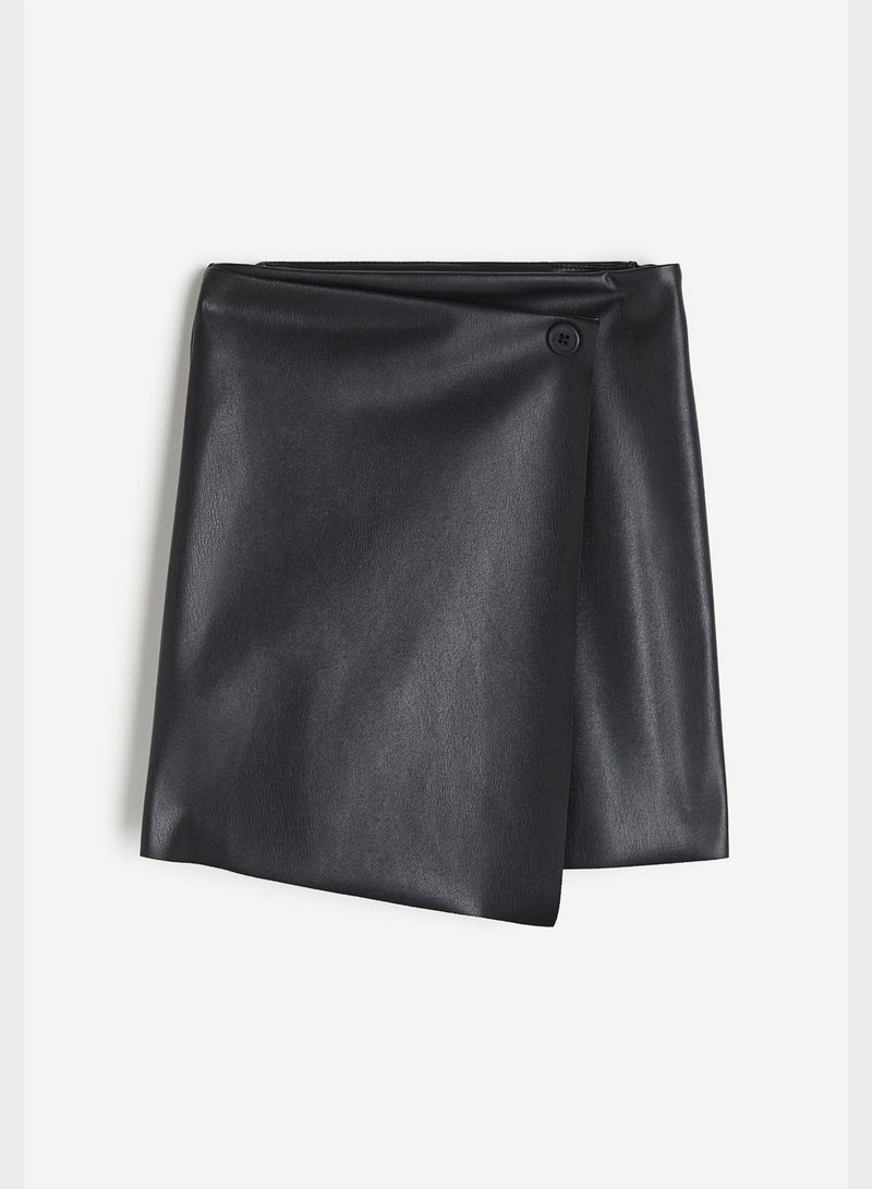 Youth Essential Wrap Midi Skirt
