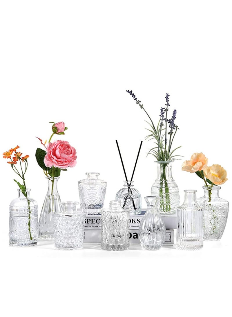 Simple Vases Set, Ornaments, Glass for Arranging Flowers in the Living Room, And Advanced Flower Sensors for Raising Flowers with Transparent Water