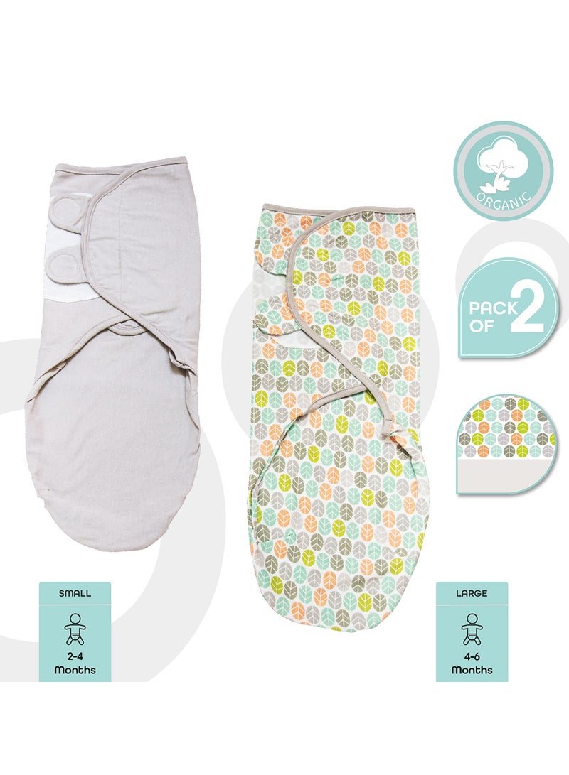 Organic Cotton Baby Swaddler Pack Of 2