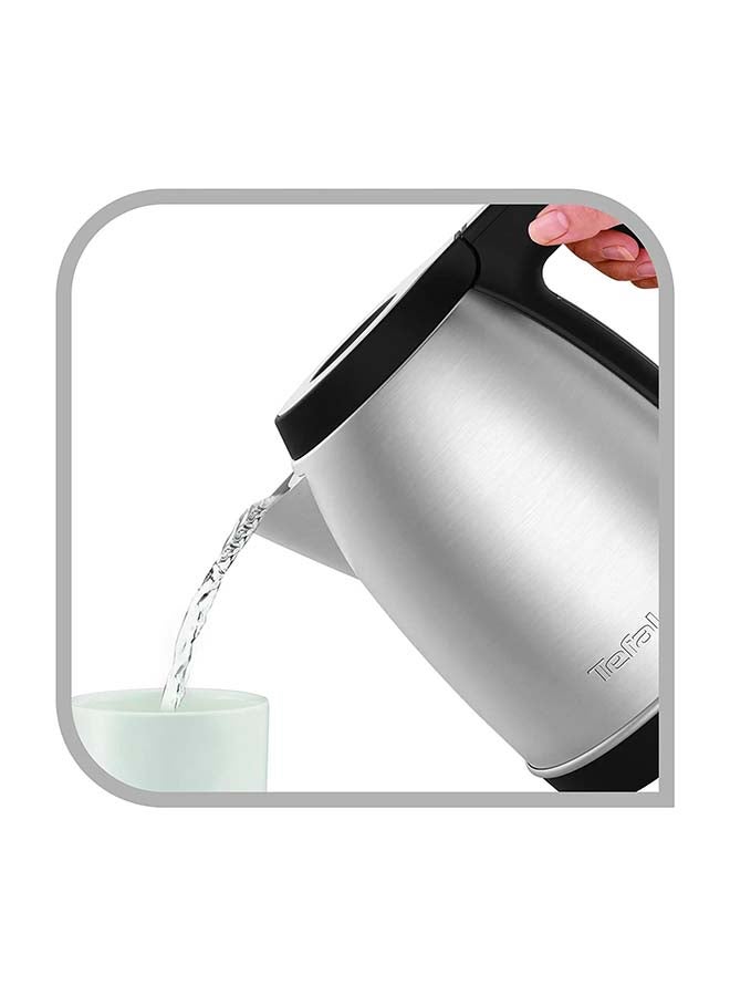 Electric Kettle With Indicator Light 1.7 L 2400 W KI280D27 Stainless Steel