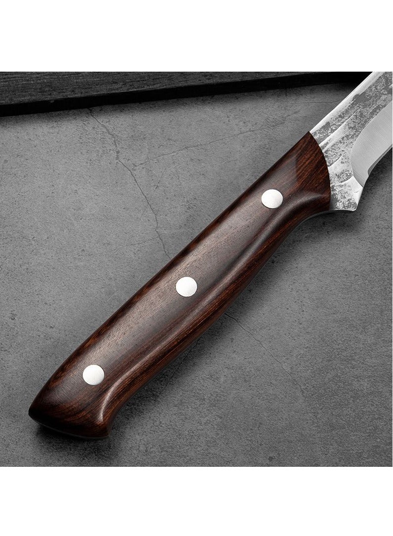 Chef's Meat Cutting Knife  Ham Knife with Sheath BBQ Meat Cutting Knife Brisket Knife,Slicing Knife / Ham Knife Stainless Steel Ergonomic Wood Handle,Knife (with Sheath)