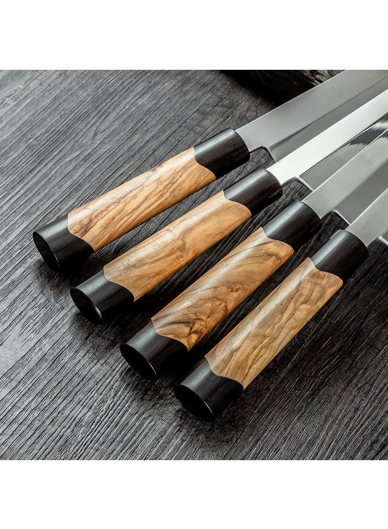 Ungsten Alloy Kitchen Chef Knife,Sashimi Knife Chef's Meat Cutting Knife Stainless Steel Salmon Knife Slicing Knife