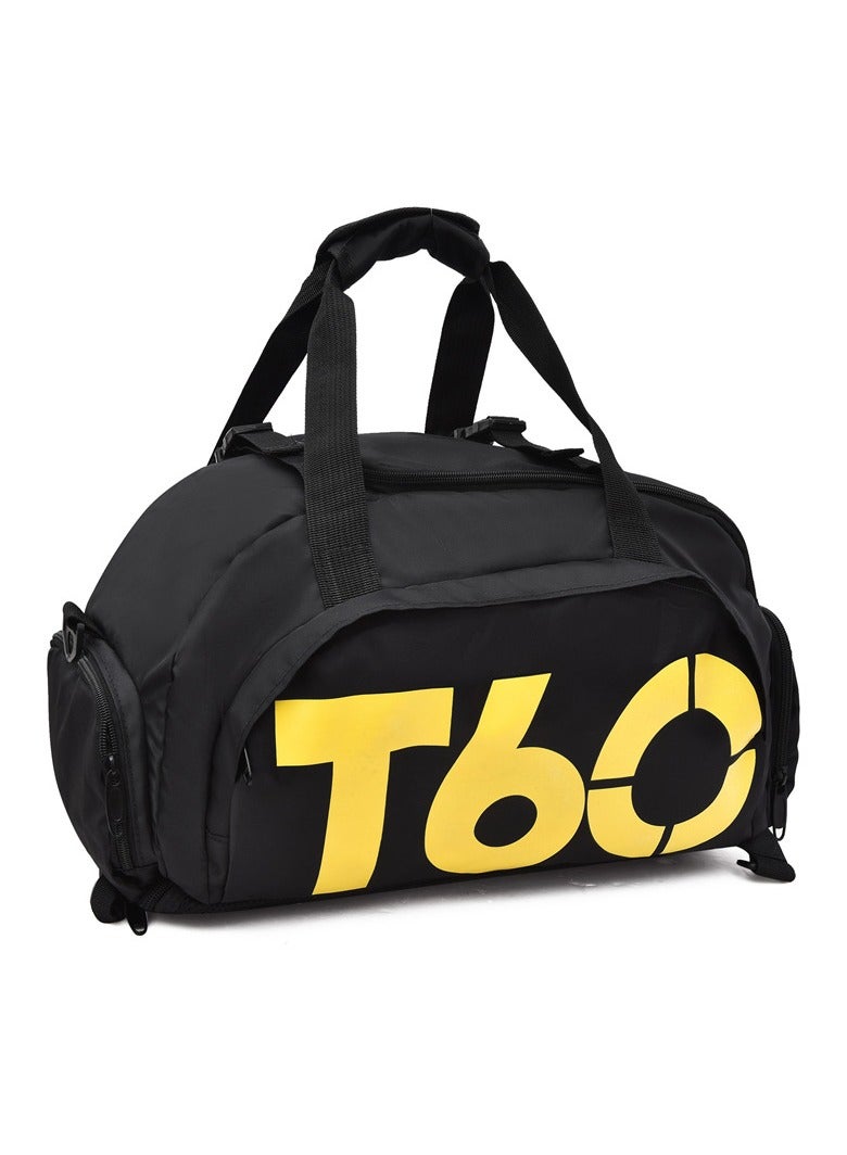 Travel Duffel Bag Black/Yellow