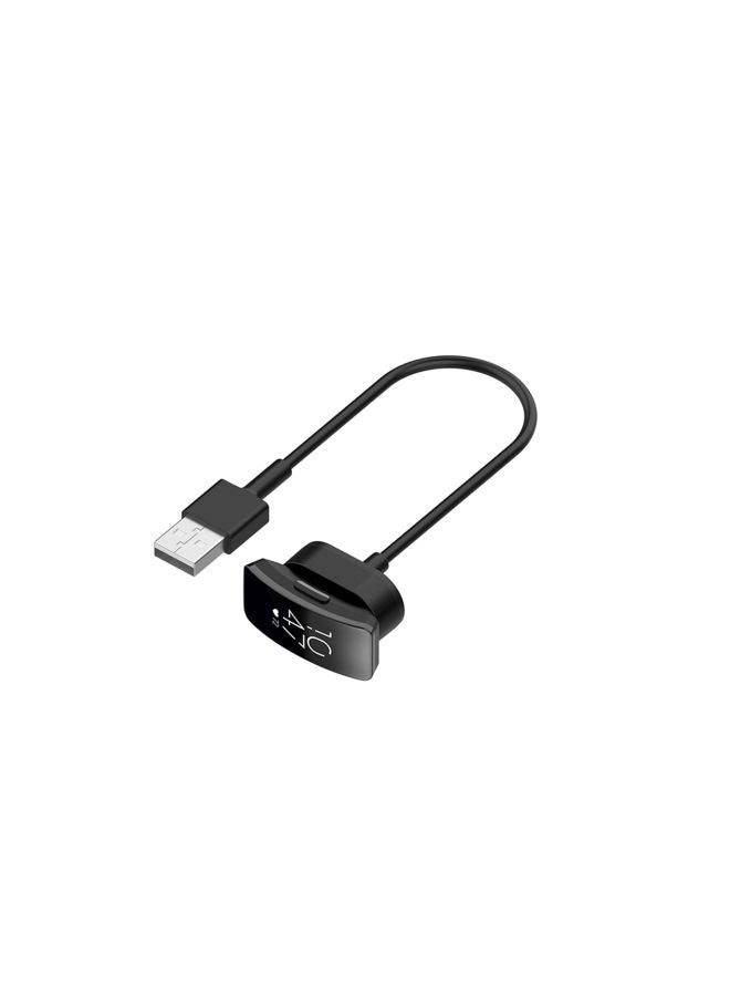 USB Charger For Fitbit Inspire/Inspire HR 15centimeter Black