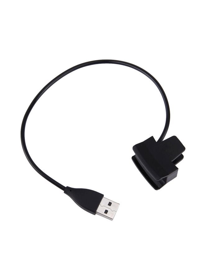 USB Charging Clip For Fitbit Alta 30centimeter Black