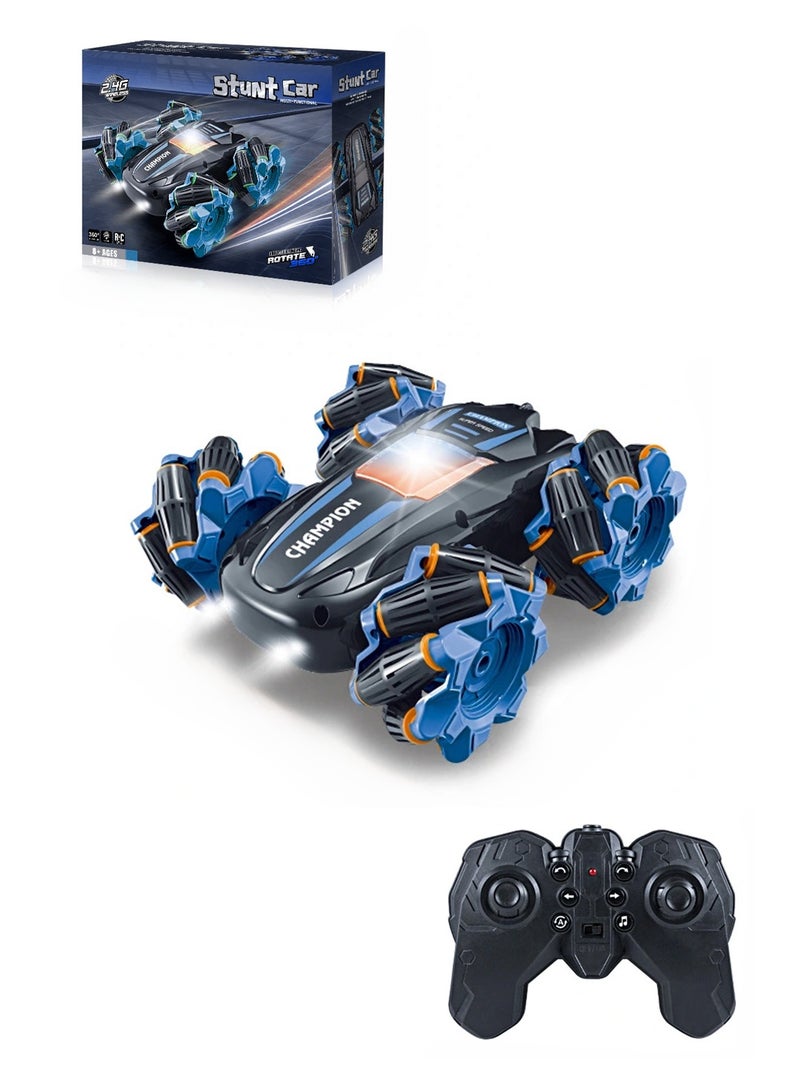 English: Remote Control Racing Car - Flip Double-sided Driving - 360° Rotation - 2.4G Remote Control Signal - Good Quality - Birthday Holiday Gift 15*15*6.5cm