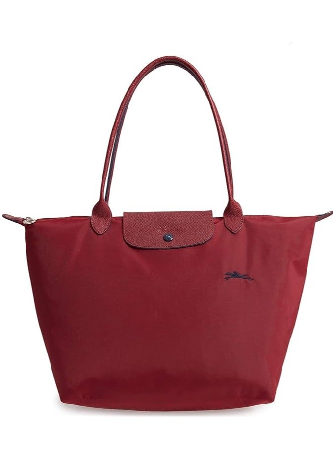 Longchamp Women's Medium Tote Bag, Handbag, Shoulder Bag Wine Red