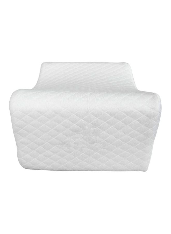 Foam Sciatic Nerve Pain Relief Knee Pillow cotton White 24x21x14.5cm