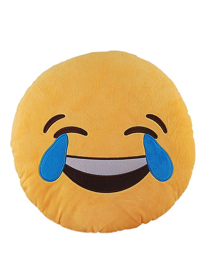 Cute LOL Smiley Emoji Pillow Yellow