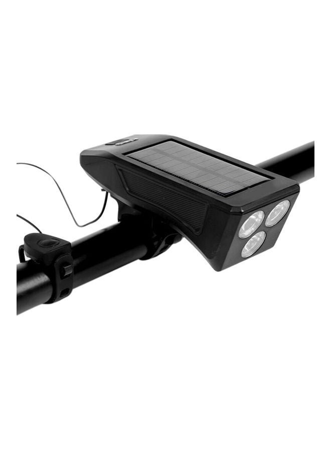Solar USB Rechargeable Tail Light With Integrated Horn