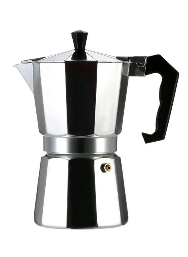 Aluminium Espresso Percolator Coffee Maker Silver/Black