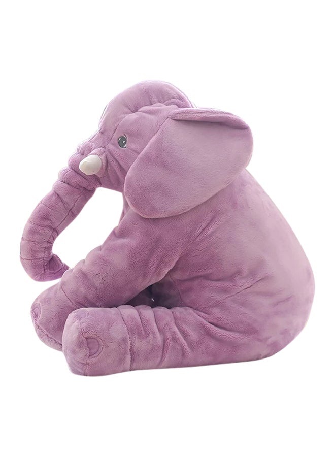 Plush Elephant Shaped Pillow Purple 60cm