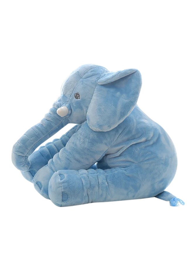 Plush Elephant Shaped Pillow Blue 60cm