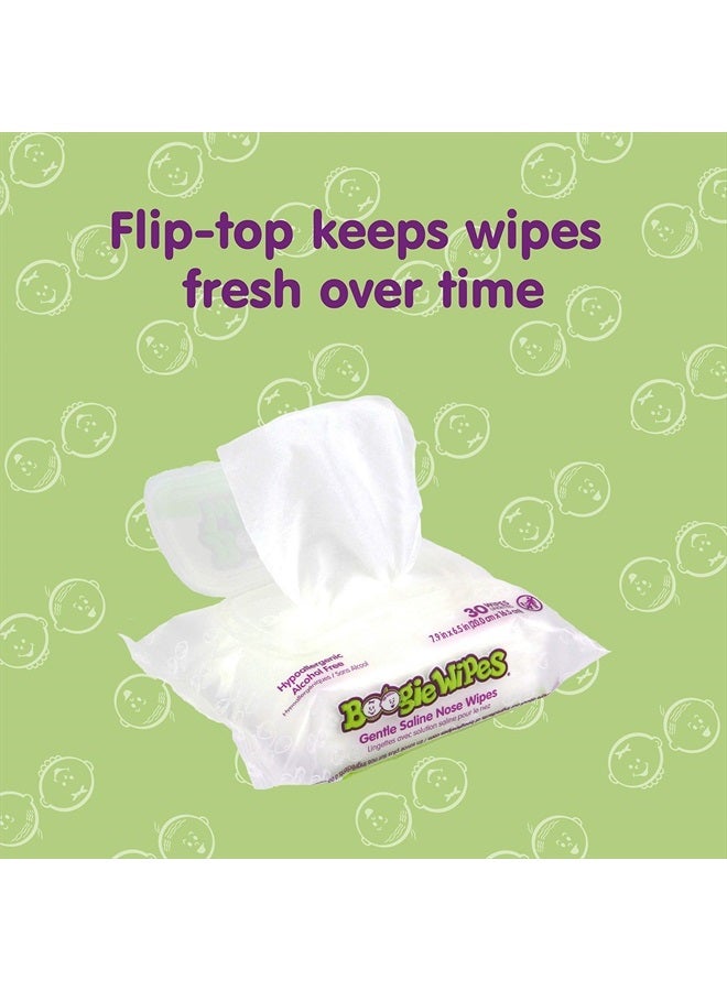 Baby Wipes by Boogie, Saline Wet Wipes for Nose, Face,Hand & Body, FSA/HSA Eigible, Made with Vitamin E, Aloe, Chamomile and Natural Saline, 90 Count (Packaging May Vary) - Unscented