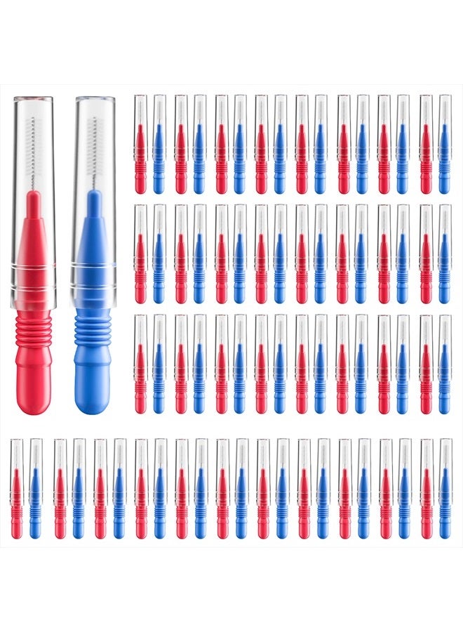 Interdental Brush, Flossing Head,Easy Use Tooth Cleaning Tool (72 Count)(2.5mm/3mm)