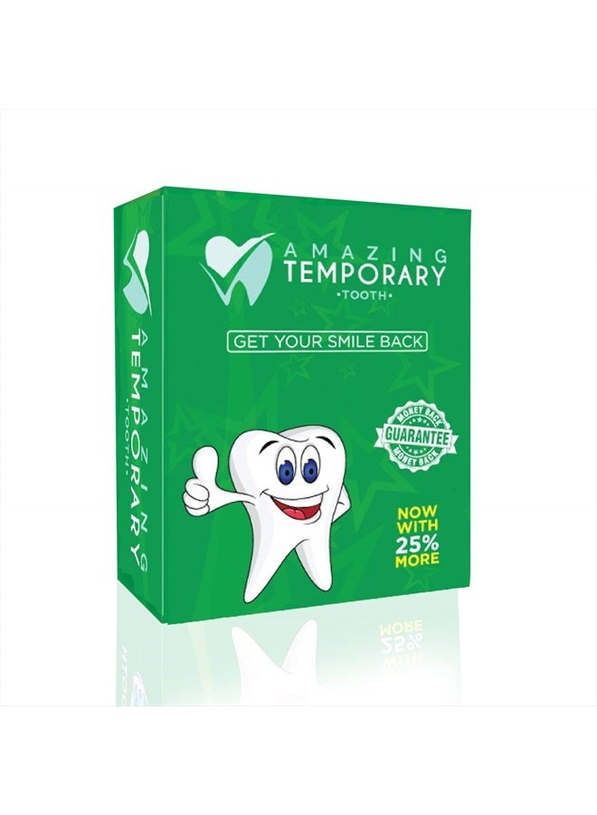 (Bright Shade) Amazing Temporary Tooth Replacement Kit Temp Repair Missing Tooth Available in Natural or Bright Shade