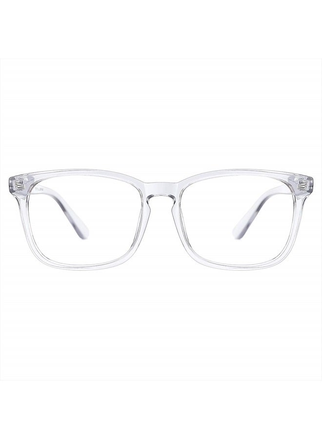 Blue Light Blocking Glasses for Women Men Clear Frame Square Nerd Eyeglasses Anti Blue Ray Computer Screen Glasses