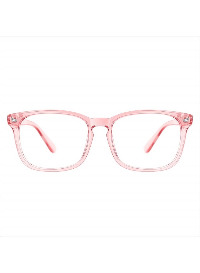 Blue Light Blocking Glasses for Women Men Clear Frame Square Nerd Eyeglasses Anti Blue Ray Computer Screen Glasses